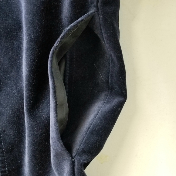 Gap Velvet Shift True Indigo Navy Knee Length  Party Evening Cocktail Dress,  12 - Picture 7 of 10